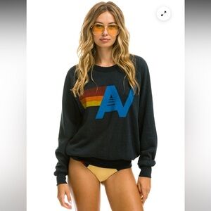 Aviator Nation LOGO SWEATSHIRT - CHARCOAL